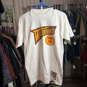 AAPE x Mitchell & Ness Hardwood Classics Golden State Warriors T-Shirt